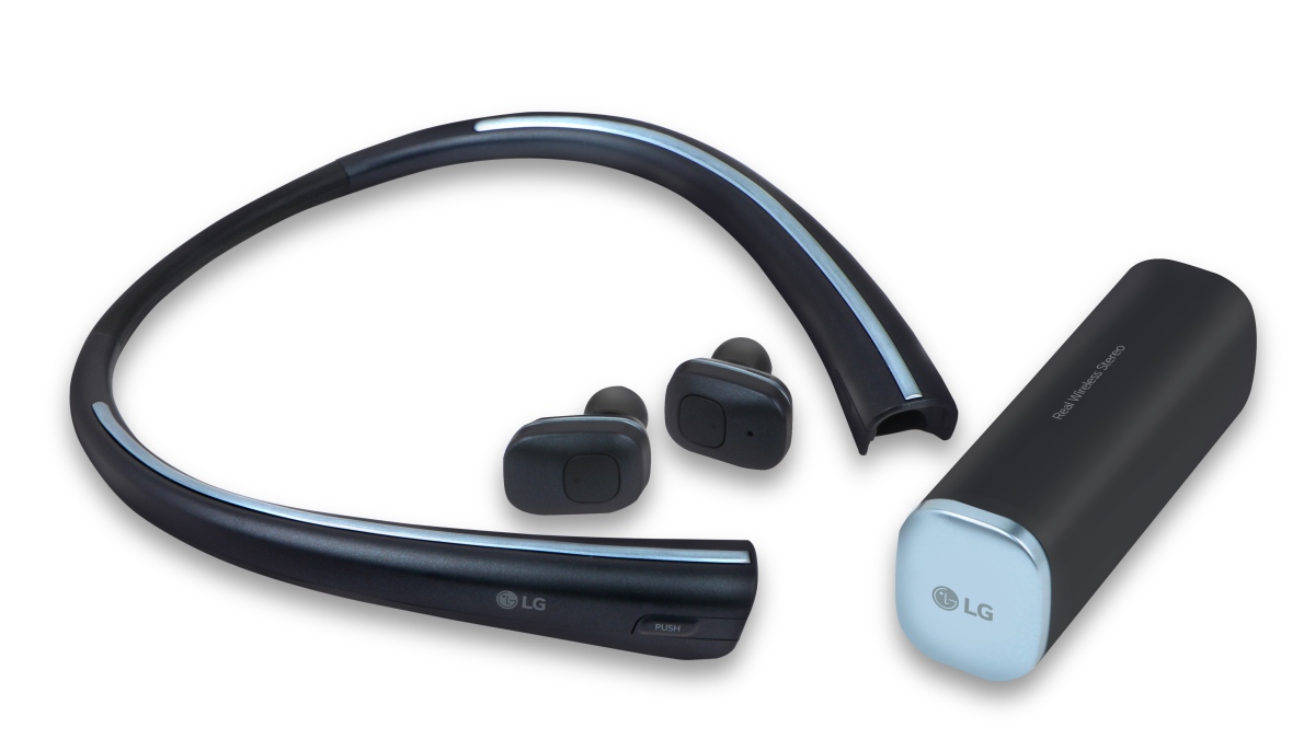 LG TONE 掛頸式藍牙耳機一直深受歡迎，在 CES 2017 消費展上展示兩款全新型號 Studio 和 Free，既是耳機又是喇叭，一機兩用；而後者是品牌首款真無線耳機。