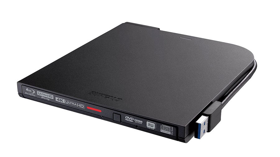 Buffalo 推出超薄外置 UHD Blu-ray 光碟機　內置 USB 接線使用更方便