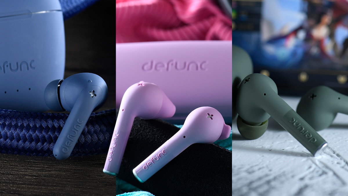 Defunc 一口氣推 3 款真無線耳機：聽歌、打機、運動各取所需
